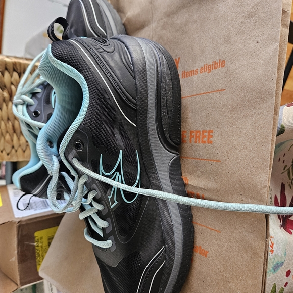 Black and Teal Gravity Defyer GDefy Ion Sneakers Athletic Shoes - Picture 4 of 10